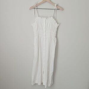 Universal Thread Linen White Midi Dress Size Medium